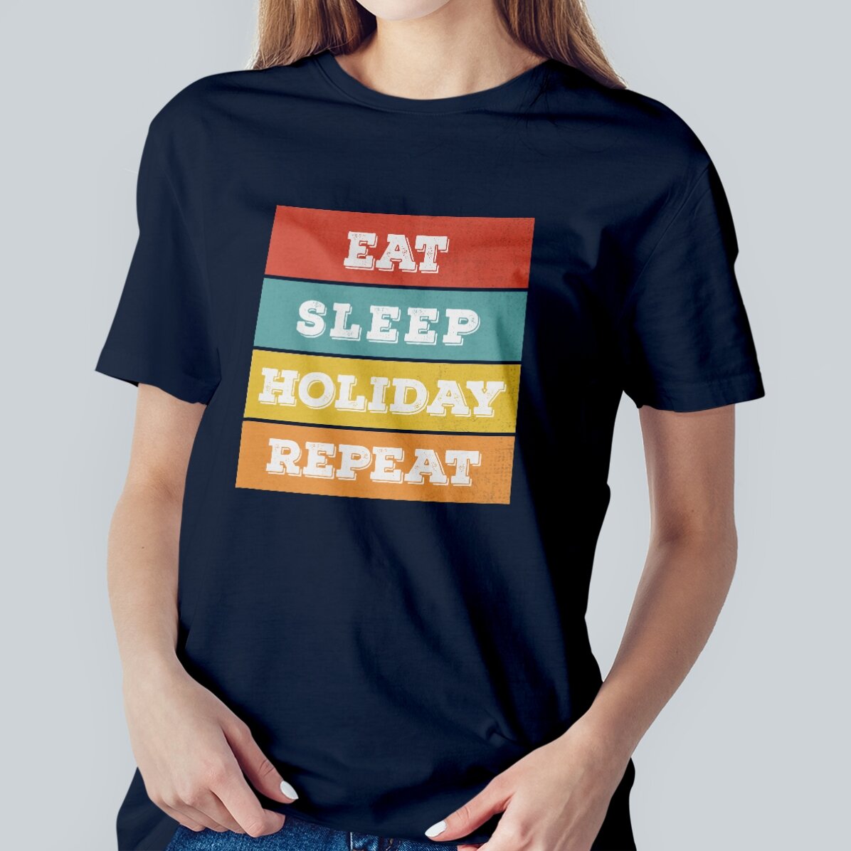 Tricou personalizat cu text - Eat. Sleep...