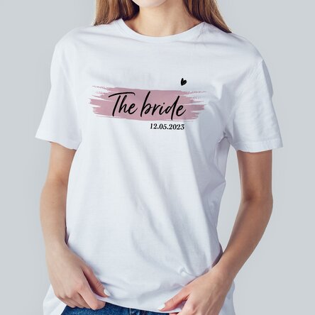 Tricou personalizat cu text pentru mireasă și domnișoare de onoare