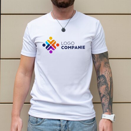 Tricou sport personalizat cu logo landscape