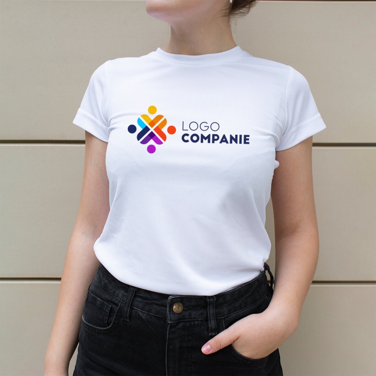 Tricou sport personalizat cu logo landscape