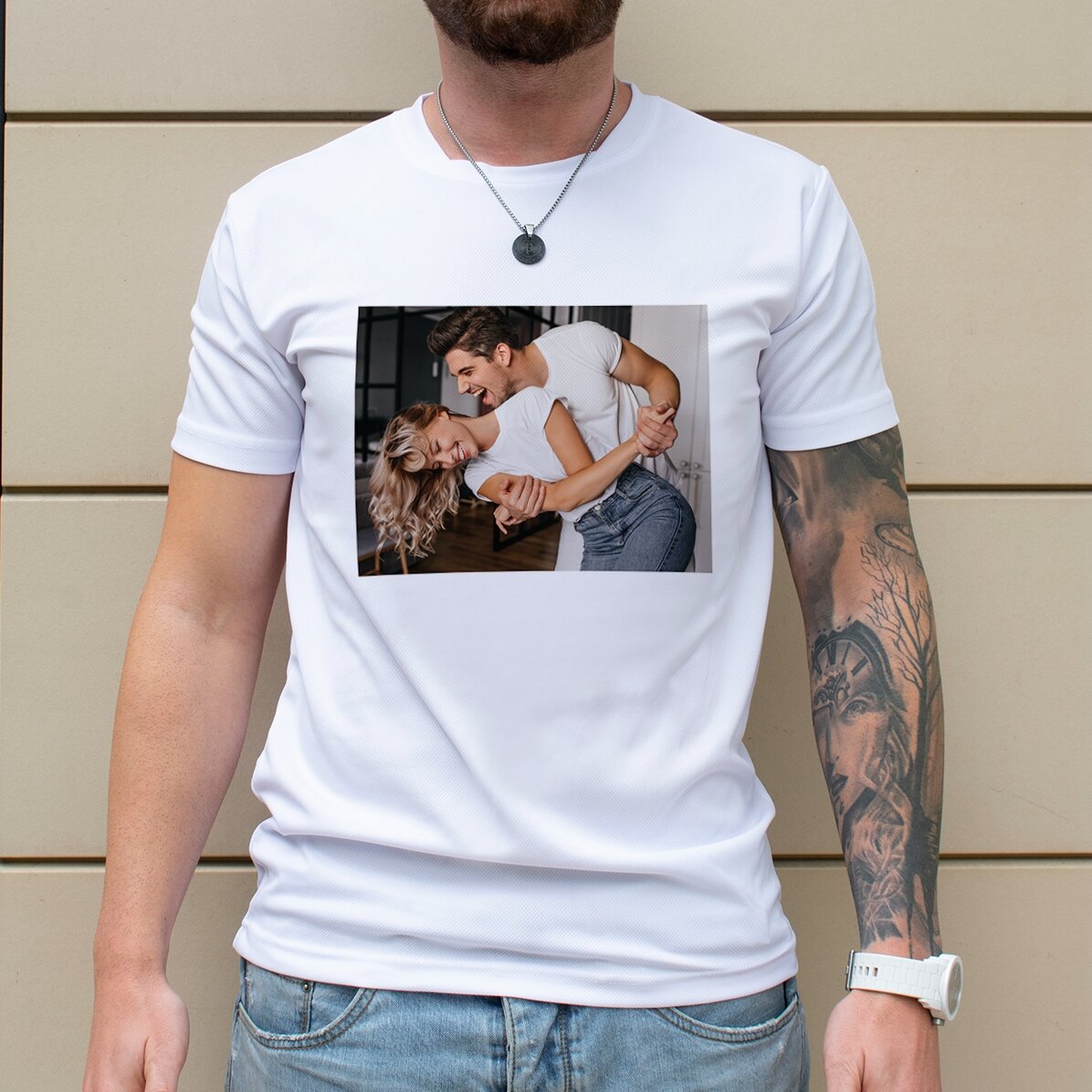 Tricou sport personalizat cu poză landscape