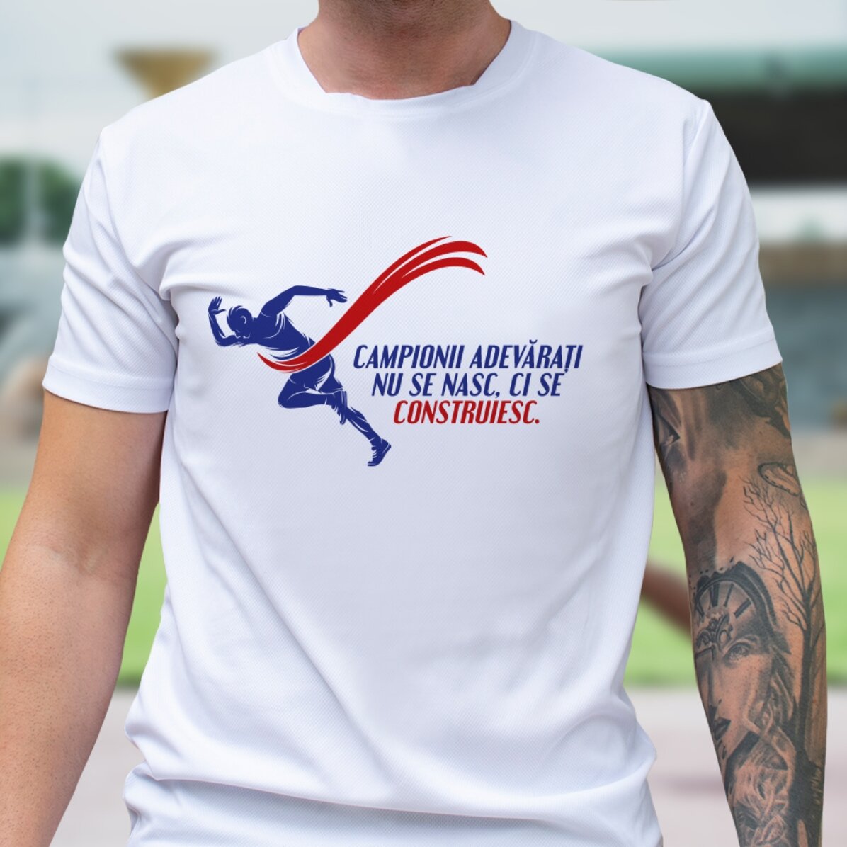 Tricou sport personalizat cu text - Campionii