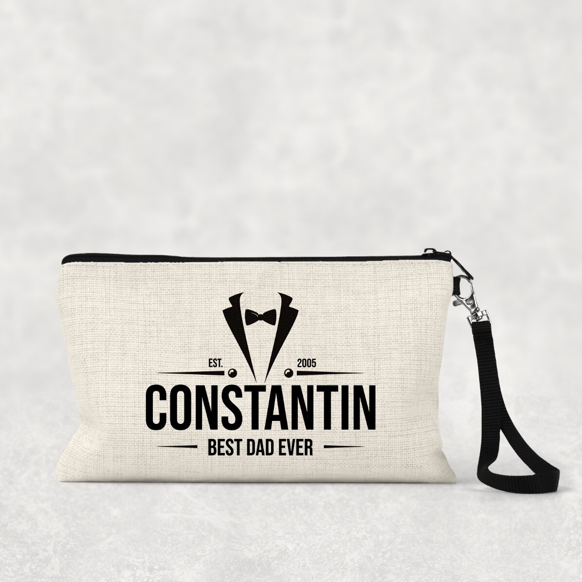 Trusă de accesorii pentru bărbați personalizată cu text - Elegant