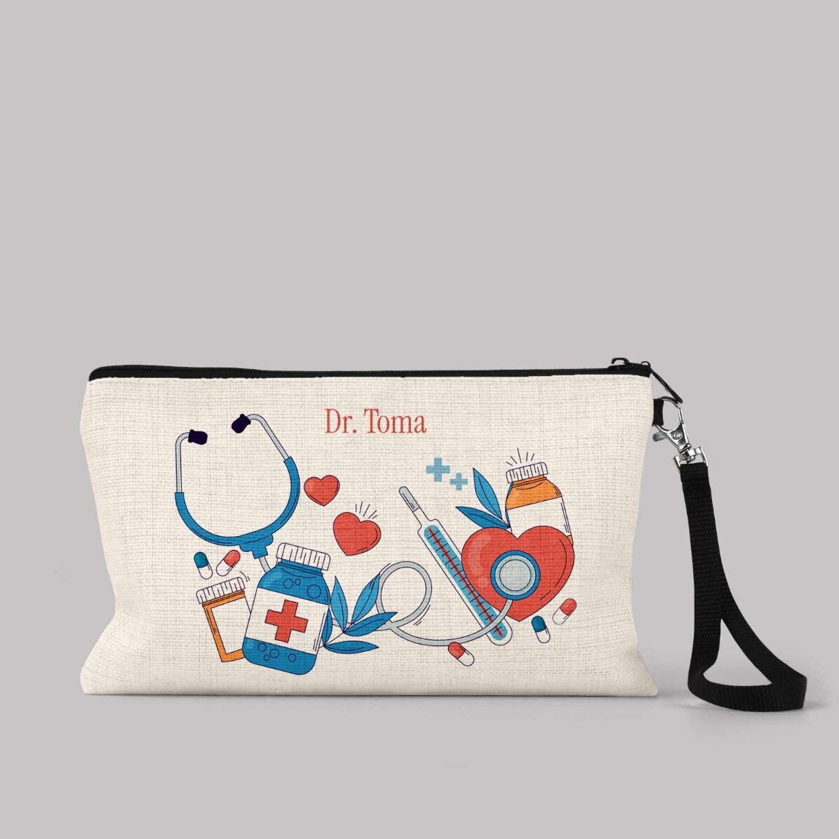 Trusă de accesorii personalizată cu text - Doctor