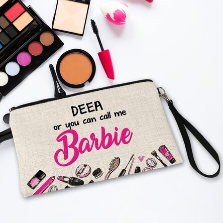 Trusă make-up personalizată cu text - Barbie