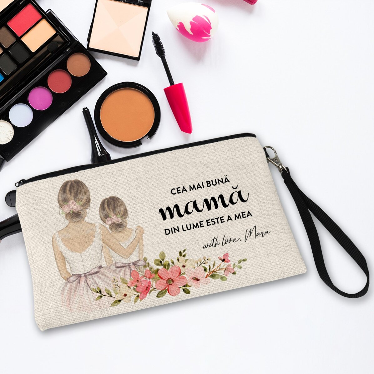 Trusă make-up personalizată cu text - Mama