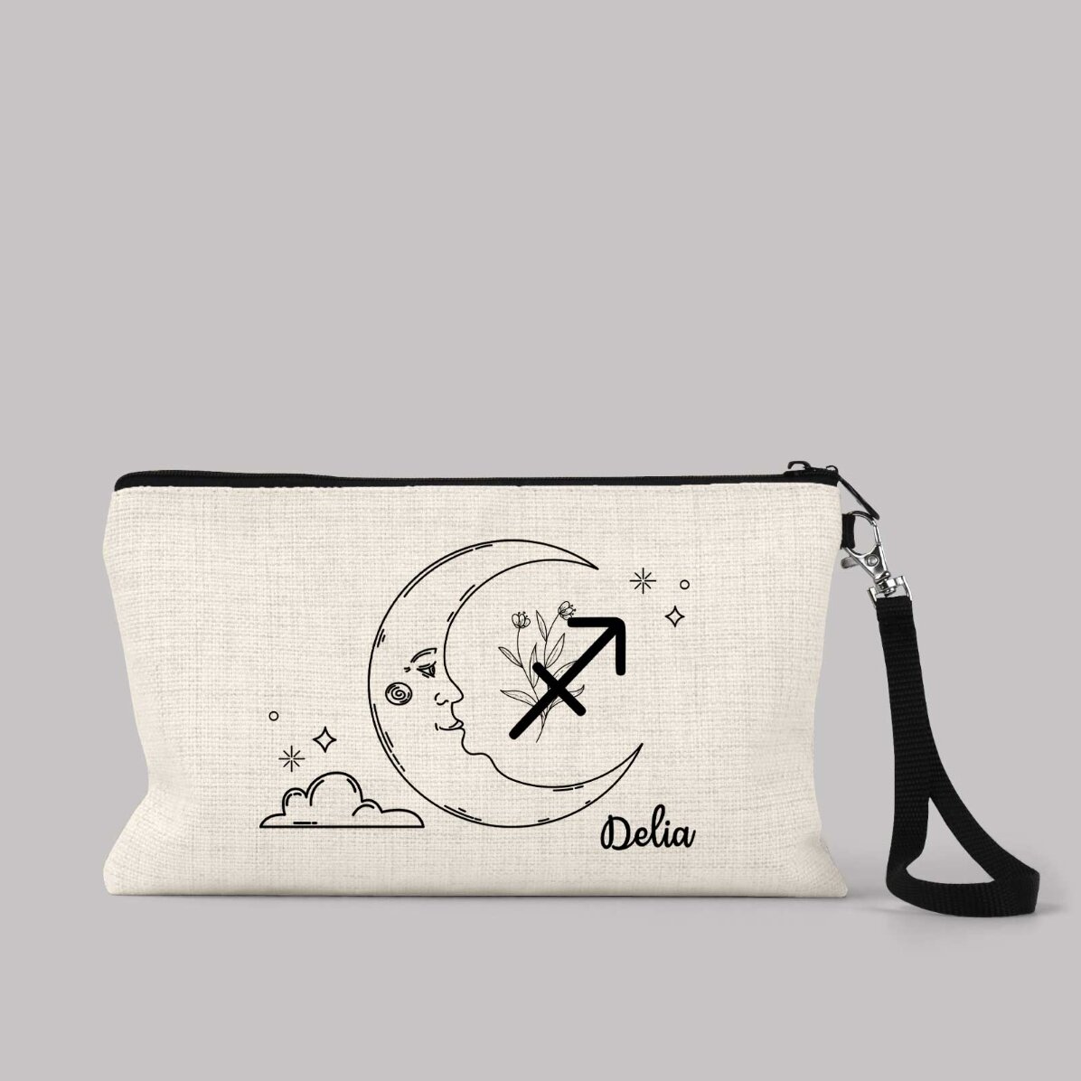 Trusă make-up personalizată cu text - Zodia Săgetător