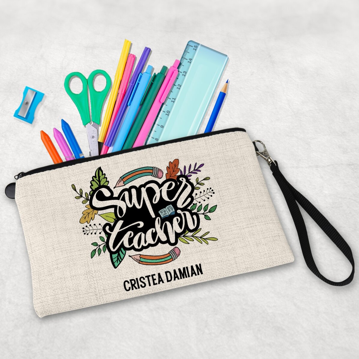 Trusă pentru copii personalizată cu text - Super teacher