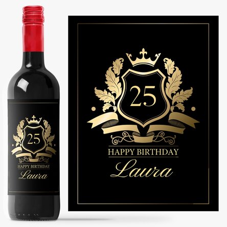 Vin personalizat cu text - Royalty