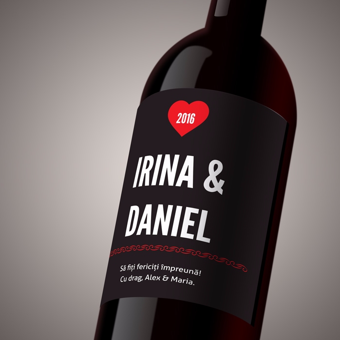 Vin personalizat de dragoste