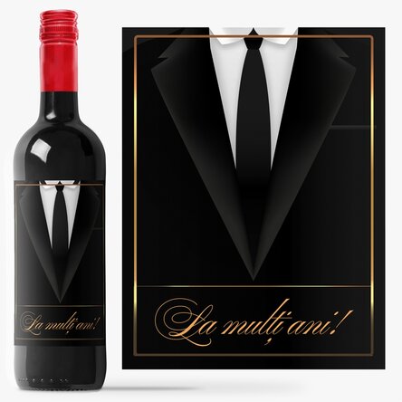Vin personalizat - Elegant black