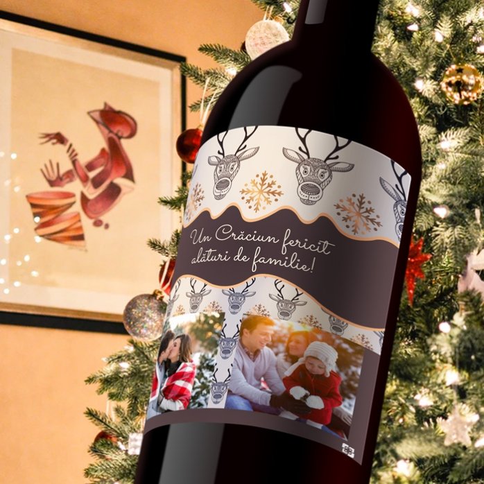 Vin personalizat Golden Antlers