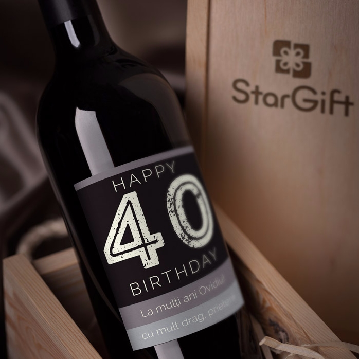 Vin personalizat - Happy Birthday