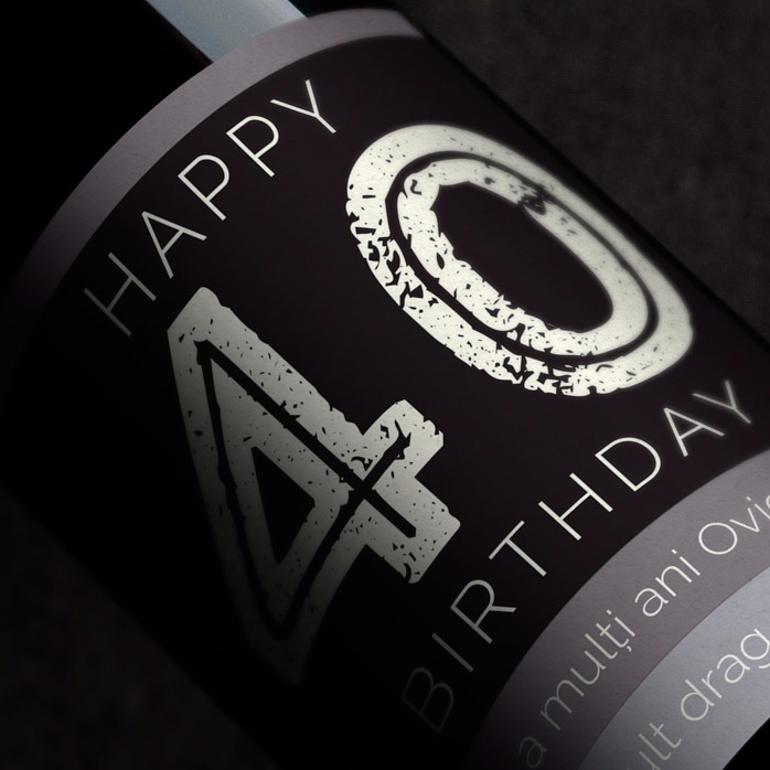 Vin personalizat - Happy Birthday