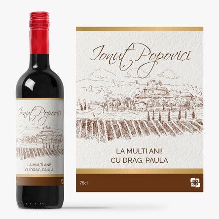 Vin personalizat - premium vintage