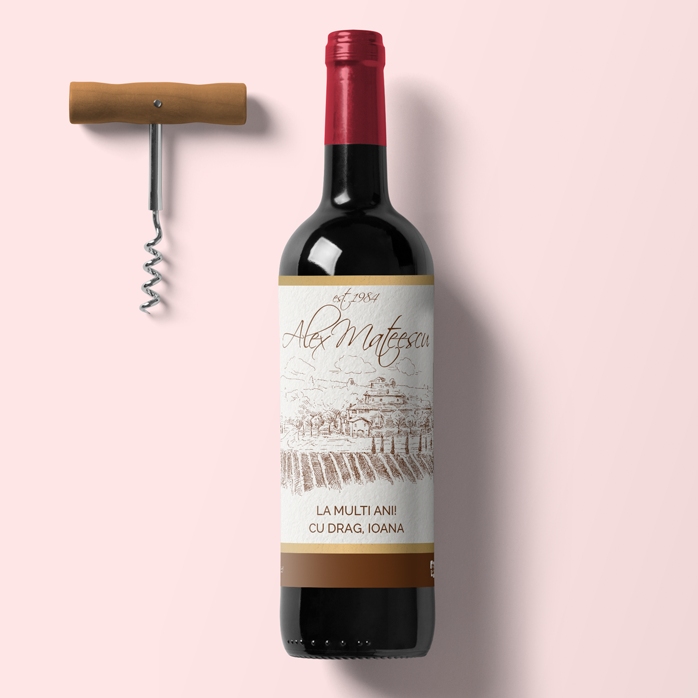 Vin personalizat - premium vintage