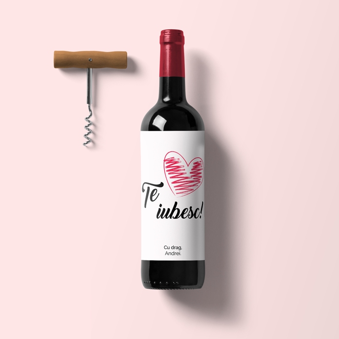 Vin personalizat - Te iubesc