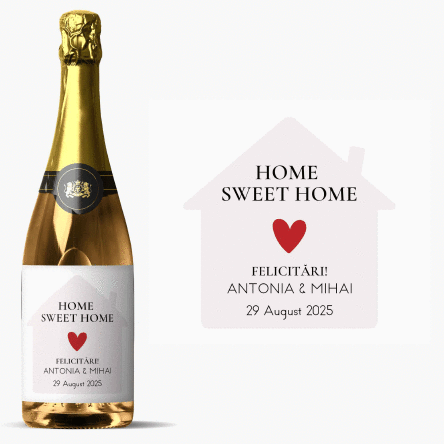 Vin spumant personalizat cu mesaj - Casă