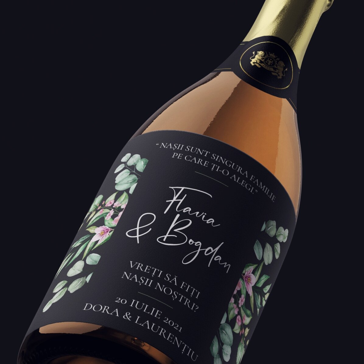 Vin spumant personalizat cu text - Will you be?